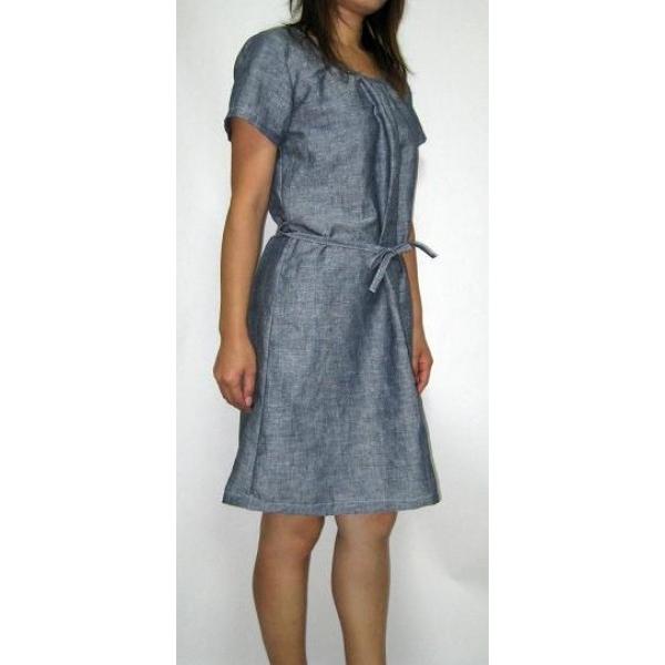 クルーネック袖付きワンピース型紙（M〜５Ｌ）