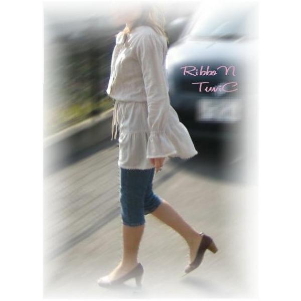 リボンカラーシャツチュニック型紙（Ｍ〜５Ｌ）Ａ３貼り合わせ型紙