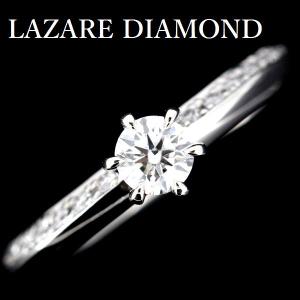 ラザール ダイヤモンド 0.29ct ハーフエタニティー リング Pt950 