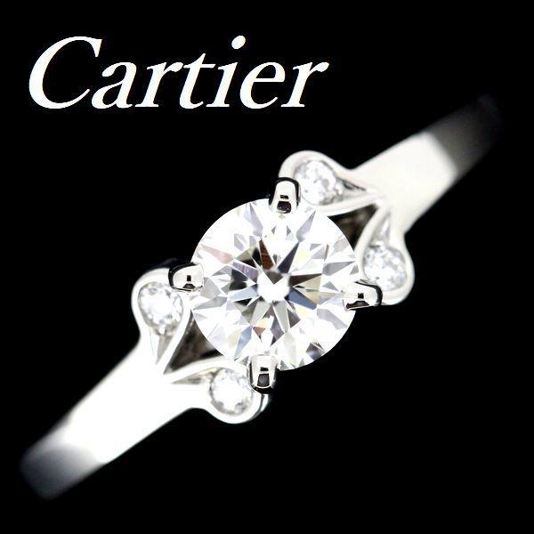 カルティエ バレリーナ ダイヤモンド 0.45ct H-VS1-3EX リング #47