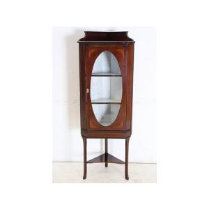 ca-11　1910年代 イギリス製アンティーク エドワーディアン マホガニー コーナーキャビネット...