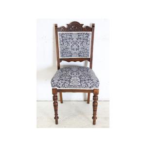 dn-10　1890年代イギリス製アンティーク ビクトリアン ウォルナット パネルバック ダイニング...