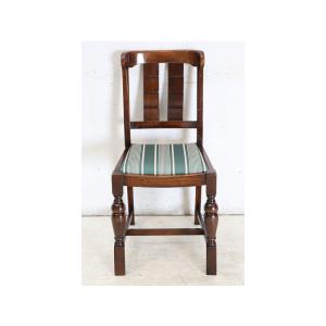 dn-34　1940年代イギリス製アンティーク ソリッドオーク 無垢材 ダブルカップレッグ ダイニン...