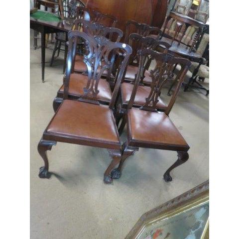 【送料無料】次回入荷予定｜1940年代 イギリス製 アンティーク マホガニー チッペンデール様式 ダ...