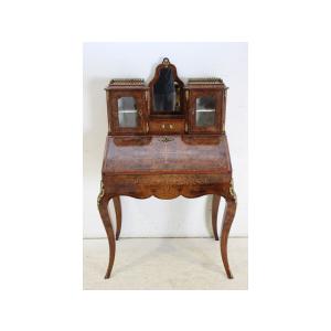 wd-13　1880年代イギリス製アンティーク　ビクトリアン　ウォルナット　ルイ15世スタイル　レデ...