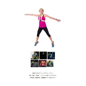 蛍光タスキ ランニング 調整可能 反射 自転車...の詳細画像5