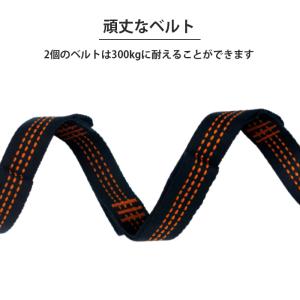ハンモックベルト 2本 長さ280cm カラビ...の詳細画像3