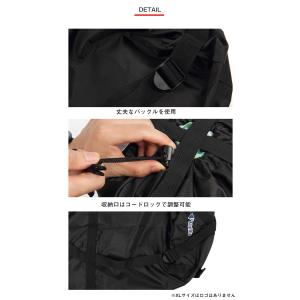 寝袋 バック 特大 XL ブラック 撥水 60...の詳細画像4