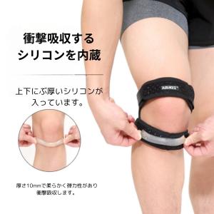 ダブル膝サポーター 2個セット 全4色 フリー...の詳細画像2