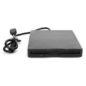 3.5インチポータブルフロッピードライブフロッピー USB外付けフロッピーディスクリーダードライブ コンピュータアクセサリ 黒 Ruiart