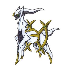 稲垣服飾 ポケットモンスター ポケモン ビッグ シール ワッペン アルセウス シール   アイロン 接着 両用 タイプ PDG013