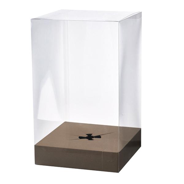 台紙付き クリアボックス XXLサイズ 直径30cm 高さ50cm ギフトボックス 透明箱 ブーケ ...