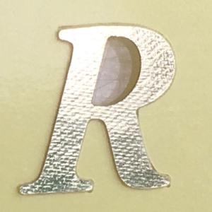 ウェルカムボード用シール単品（アルファベットR）1枚（金色の文字）結婚式 ウェディング ゴールド イニシャル 名前｜shiawase-deli