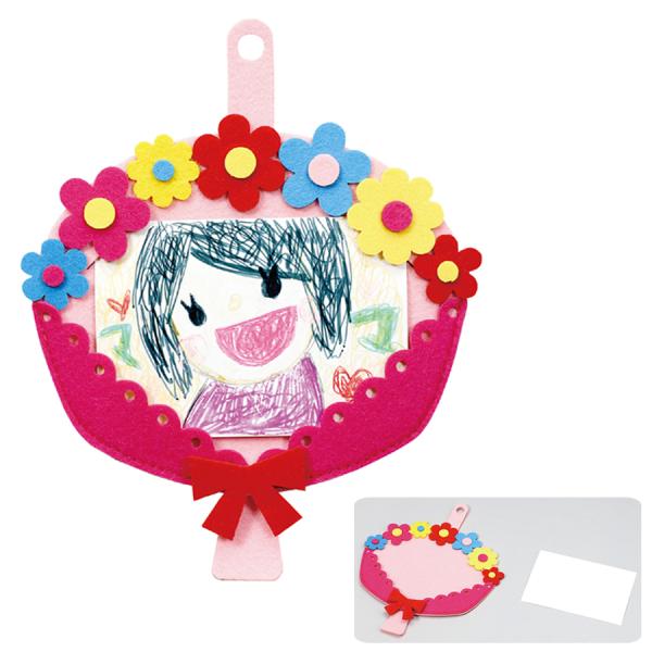 花束 フェルト フレーム 手作り 子供 母の日 敬老の日 誕生日プレゼント ワークショップ 夏休み ...