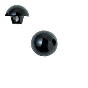 ぬいぐるみ・マスコット用の目ブラック（プラスチックアイ）縫い付け式