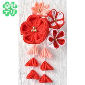 つまみ細工 お花のブローチ かれん 紫 手作りキット ちりめん手芸