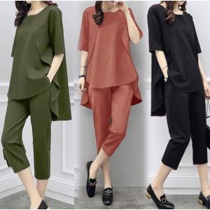 夏 レディースパンツスーツ セットアップ 　フォーマル　