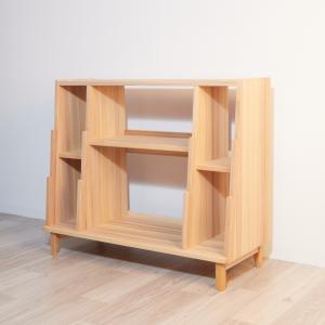 本棚 幅70cm 3段 天然木 hommage オマージュ （ ラック 棚 カントリー