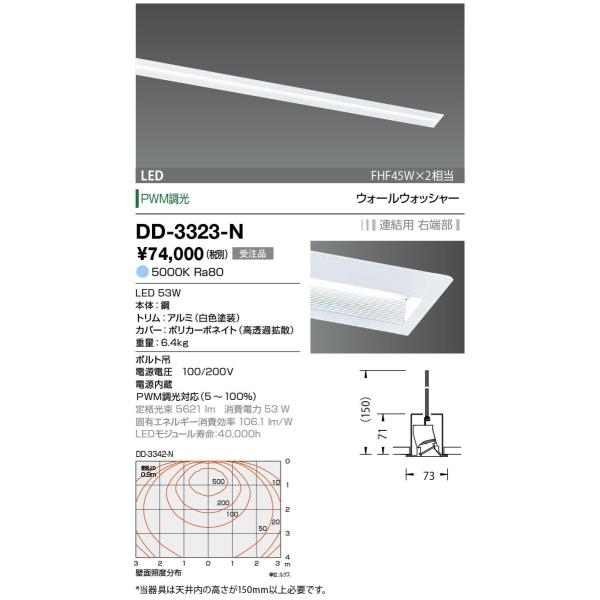 DD-3323-N 山田照明 System-Ray PRO Wall Washer（システム・レイ・...