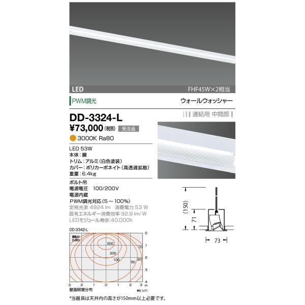 DD-3324-L 山田照明 System-Ray PRO Wall Washer（システム・レイ・...