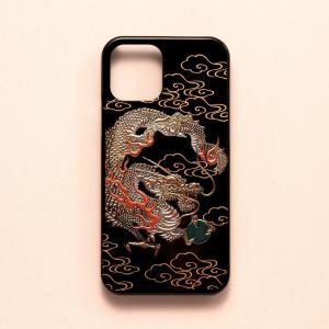 iPhone 13 / 13 Pro カバー　高盛り蒔絵　雲龍｜shibokusansou