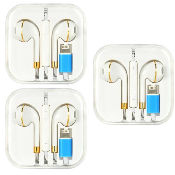 【3個】ライトニング イヤホン 有線 スマホ マイク 高音質 変換 重低音 zoom オンライン会議...