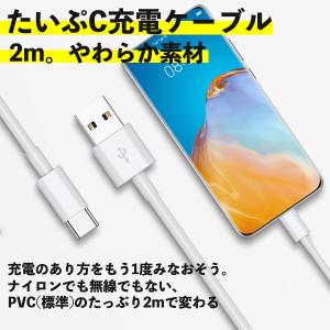 【2m】タイプC ケーブル 充電器 スマホ 車 急速 Type C Switch スイッチ Xperia