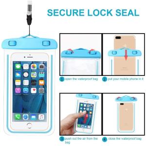 ブルー 全機種対応 スマホ 完全 防水ケース ...の詳細画像5