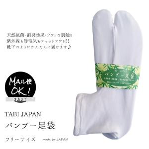 ネコポス・宅急便コンパクト対応 TABI JAPAN バンブー足袋 フリーサイズ 日本製｜shibugonomi
