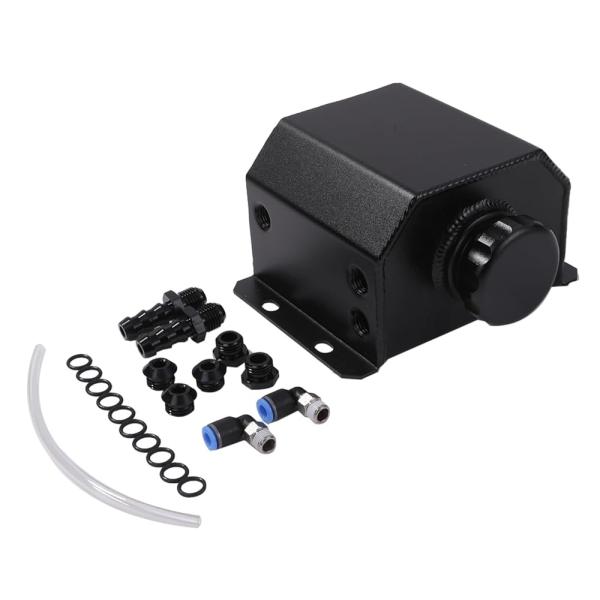 1000ml 1L アルミ オイル キャッチ タンク ブラック ラジエーター リザーバータンク クー...