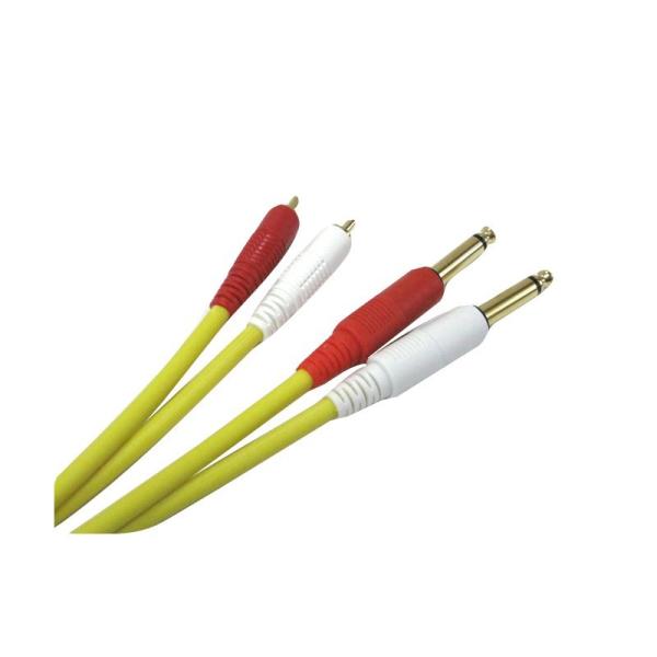 EXFORM COLOR TWIN CABLE 2RP-1.8M (RCA-PHONE 1ペア) 1...