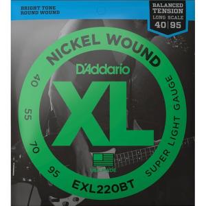 D’Addario EXL220BT Balanced Tension Nickel Wound Electric Bass Strings (Super Light)｜渋谷イケベ楽器村