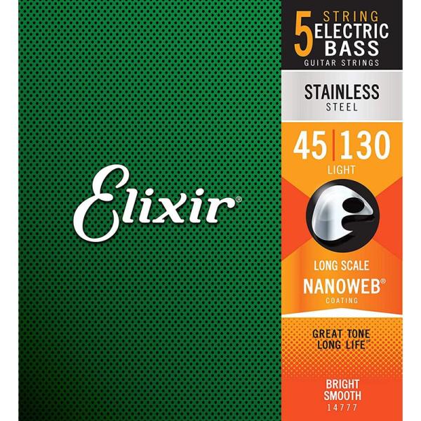 ELIXIR Stainless Steel Bass Strings with ultra-thi...