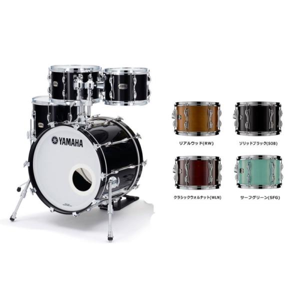 YAMAHA Recording Custom 4pc Drum Set [RBP4F3RW + R...