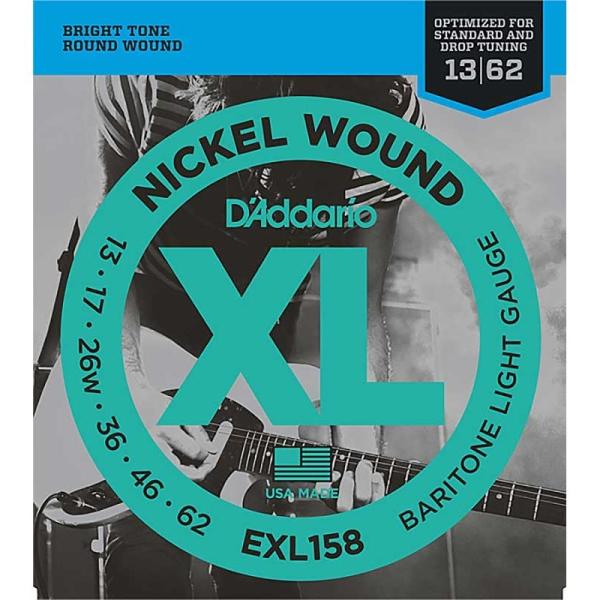 D’Addario XL Nickel Electric Guitar Strings EXL158...