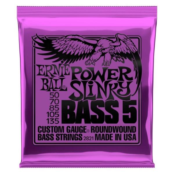ERNIE BALL Round Wound Bass Strings/#2821 POWER SL...