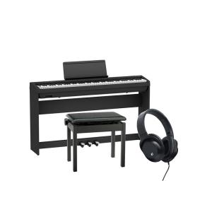Roland FP-30X-BK +専用スタンド+3本ペダル+高低自在イスセット【ヘッドホン・お手入れクロス付】【沖縄・離島送料別途見積】(電子ピアノ)