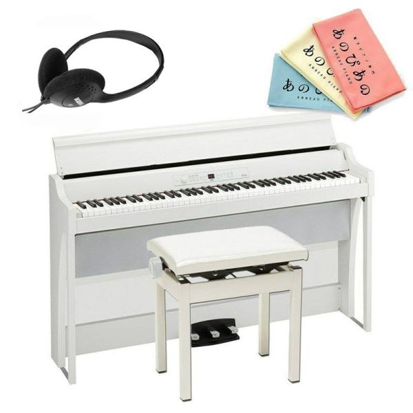 KORG G1B Air WH(純正ピアノイス(PC-300WH)セット・お手入れクロス付)(ヘッド...