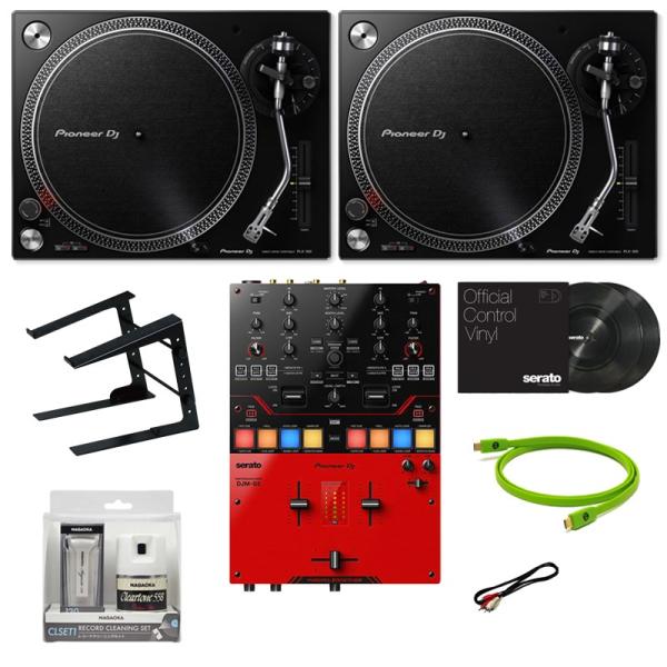 Pioneer DJ PLX-500-K + DJM-S5 スクラッチDJ初心者10点セット 【無償...