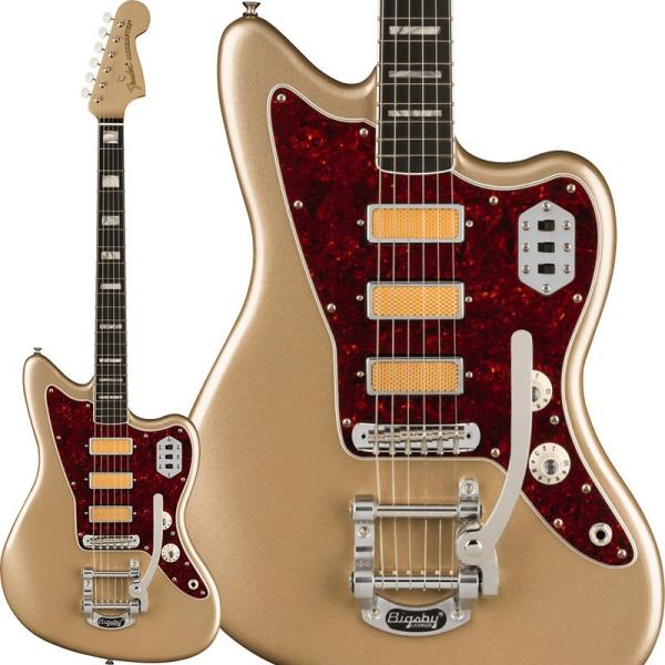 Fender MEX Gold Foil Jazzmaster (Shoreline Gold) 【...