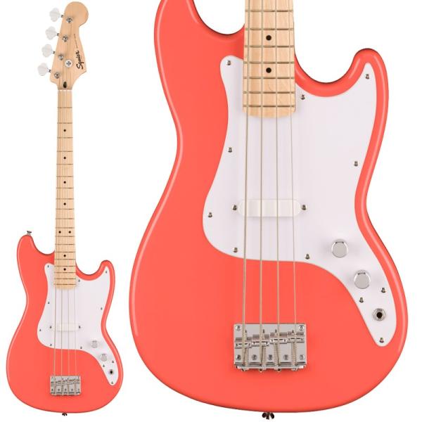 Squier by Fender Sonic Bronco Bass (Tahitian Coral...