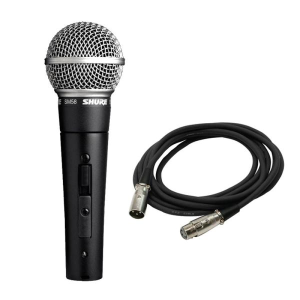 SHURE SM58SE【マイクケーブルセット(XLRメス-XLRオス)5.0ｍ】(定番・スイッチ付...