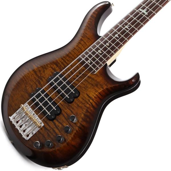 P.R.S. Grainger 5string bass (Black Gold Wrap Burs...