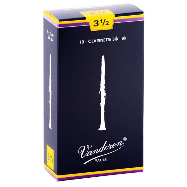 VANDOREN 《硬さ：3-1/2》B♭クラリネット用リード バンドレン Traditional(...