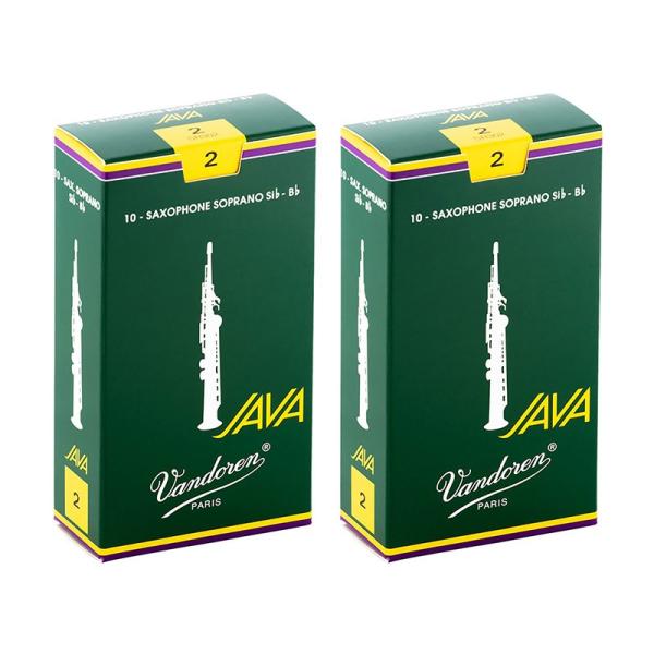 VANDOREN 【2個セット】《硬さ：2》ソプラノサックス用リード バンドレン JAVA (ジャバ...