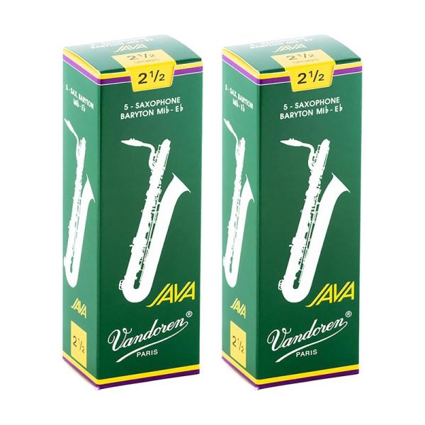 VANDOREN 【2個セット】《硬さ：2-1/2》バリトンサックス用リード バンドレン JAVA ...