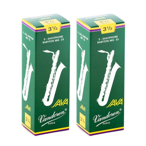 VANDOREN 【2個セット】《硬さ：3-1/2》バリトンサックス用リード バンドレン JAVA ...