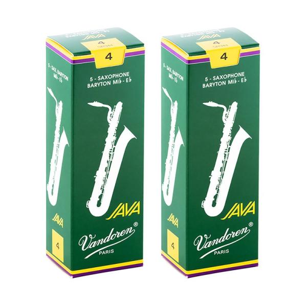 VANDOREN 【2個セット】《硬さ：4》バリトンサックス用リード バンドレン JAVA (ジャバ...