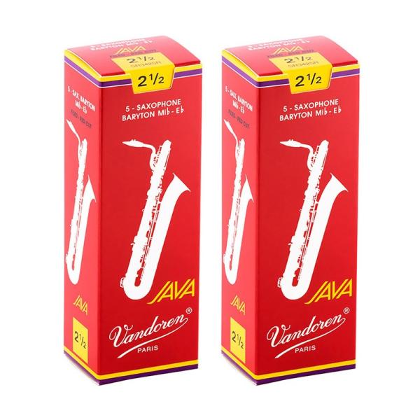 VANDOREN 【2個セット】《硬さ：2-1/2》バリトンサックス用リード バンドレン JAVA ...