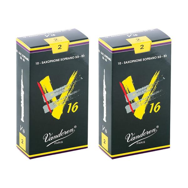 VANDOREN 【2個セット】《硬さ：2》ソプラノサックス用リード バンドレン V16 【宅配便発...